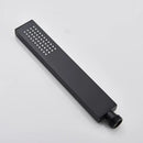 Matte black hand-held shower head bathroom water saving rainfall