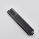 Matte black hand-held shower head bathroom water saving rainfall