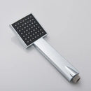 Matte black hand-held shower head bathroom water saving rainfall