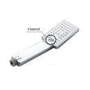Matte black hand-held shower head bathroom water saving rainfall