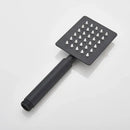 Matte black hand-held shower head bathroom water saving rainfall