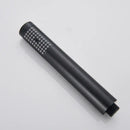 Matte black hand-held shower head bathroom water saving rainfall