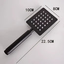 DecorBites™ Black High Pressure Handheld Shower Head for Water Saving and Bathroom Rainfall