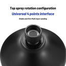 DecorBites™ Black High Pressure Mini Rainshower Shower Head for Water-saving Bath Experience