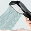 DecorBites™ Black High Pressure Rainfall Shower Head with Bracket and Water Saving Nozzle