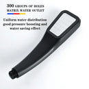 DecorBites™ Black High Pressure Rainfall Shower Head with Bracket and Water Saving Nozzle