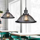 DecorBites™ Black Industrial Cage Pendant Light for Kitchen Island Dining Room