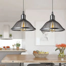 DecorBites™ Black Industrial Cage Pendant Light for Kitchen Island Dining Room