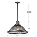 DecorBites™ Black Industrial Cage Pendant Light for Kitchen Island Dining Room