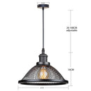 DecorBites™ Black Industrial Cage Pendant Light for Kitchen Island Dining Room