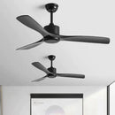 DecorBites™ Black Industrial Ceiling Fan 52Inch DC Powerful Airflow Living Room Office Commercial