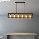 Black Rectangular Edison Pendant