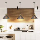 DecorBites™ Black Iron Cage Farmhouse Pendant Light Fixture for Kitchen Island, Dining Room, Hallway