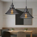 DecorBites™ Black Iron Cage Farmhouse Pendant Light Fixture for Kitchen Island, Dining Room, Hallway