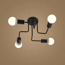 DecorBites™ Black Iron Ceiling Light for Living Room, Bedroom, Dining Room, and Kitchen