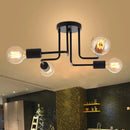 DecorBites™ Black Iron Ceiling Light for Living Room, Bedroom, Dining Room, and Kitchen