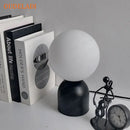 DecorBites™ Black Iron Glass Ball Table Lamps - Nordic LED Lighting Fixture for Home Decor