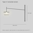 DecorBites™ Black Iron LED Long Wall Lamp for Living Room, Bedroom, Corridor - Nordic Style