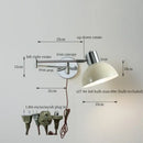 DecorBites™ Black Iron LED Wall Sconce for Home Decor - Modern Nordic Style