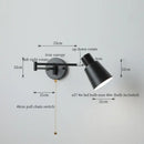 DecorBites™ Black Iron LED Wall Sconce for Home Decor - Modern Nordic Style