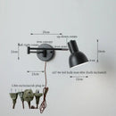 DecorBites™ Black Iron LED Wall Sconce for Home Decor - Modern Nordic Style