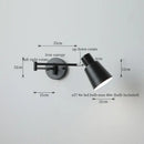 DecorBites™ Black Iron LED Wall Sconce for Home Decor - Modern Nordic Style