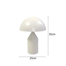 DecorBites™ Black Iron Mushroom Table Lamp, Nordic Design, Gold Accent, Living Room Bedroom Light