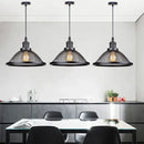 DecorBites™ Black Iron Net-Cage Kitchen Pendant Light with LED for Bedroom & Living Room
