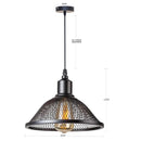 DecorBites™ Black Iron Net-Cage Pendant Light Fixture for Kitchen, Bedroom, Living Room, Restaurant