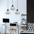 DecorBites™ Black Iron Pendant Lights for Kitchen Living Room Bedroom Restaurant