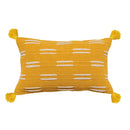 DecorBites™ Black Ivory Mustard Tassel Woven Cushion Cover for Home Decoration