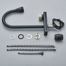 DecorBites™ Black Kitchen Faucet: Flexible Pull Out 3 Nozzle Mixer Tap