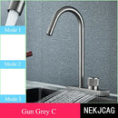 DecorBites™ Black Kitchen Faucet: Flexible Pull Out 3 Nozzle Mixer Tap