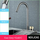 DecorBites™ Black Kitchen Faucet: Flexible Pull Out 3 Nozzle Mixer Tap