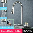 DecorBites™ Black Kitchen Faucet: Flexible Pull Out 3 Nozzle Mixer Tap