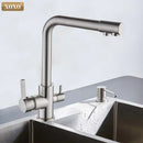 DecorBites™ Black Kitchen Faucet Mixer Tap 360° Rotation Water Features
