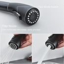 DecorBites™ Black Kitchen Faucet: Single Handle Hot & Cold Mixer with 360 Rotation