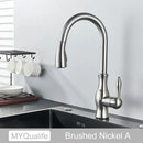 DecorBites™ Black Kitchen Faucet: Single Handle Hot & Cold Mixer with 360 Rotation