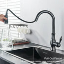 DecorBites™ Black Kitchen Faucet: Single Handle Hot & Cold Mixer with 360 Rotation