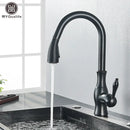DecorBites™ Black Kitchen Faucet: Single Handle Hot & Cold Mixer with 360 Rotation