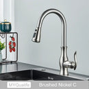 DecorBites™ Black Kitchen Faucet: Single Handle Hot & Cold Mixer with 360 Rotation