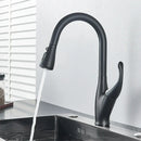 DecorBites™ Black Kitchen Faucet: Single Handle Hot & Cold Mixer with 360 Rotation