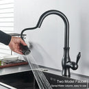 DecorBites™ Black Kitchen Faucet: Single Handle Hot & Cold Mixer with 360 Rotation