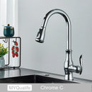 DecorBites™ Black Kitchen Faucet: Single Handle Hot & Cold Mixer with 360 Rotation