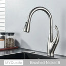 DecorBites™ Black Kitchen Faucet: Single Handle Hot & Cold Mixer with 360 Rotation