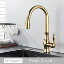 DecorBites™ Black Kitchen Faucet: Single Handle Hot & Cold Mixer with 360 Rotation