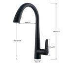 DecorBites™ Black Kitchen Faucet with Pull Out Sprayer and Single Lever Control