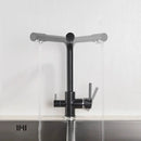 DecorBites™ Black Kitchen Faucet with Rotatable Water Purification Feature