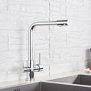DecorBites™ Black Kitchen Faucet with Rotatable Water Purification Feature
