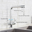 DecorBites™ Black Kitchen Faucet with Rotatable Water Purification Feature